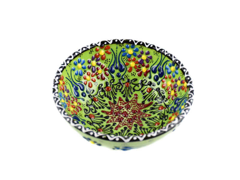 10 cm Turkish Bowls Dantel Collection Light Green Ceramic Sydney Grand Bazaar 5 