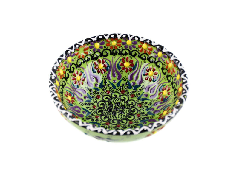 10 cm Turkish Bowls Dantel Collection Light Green Ceramic Sydney Grand Bazaar 4 