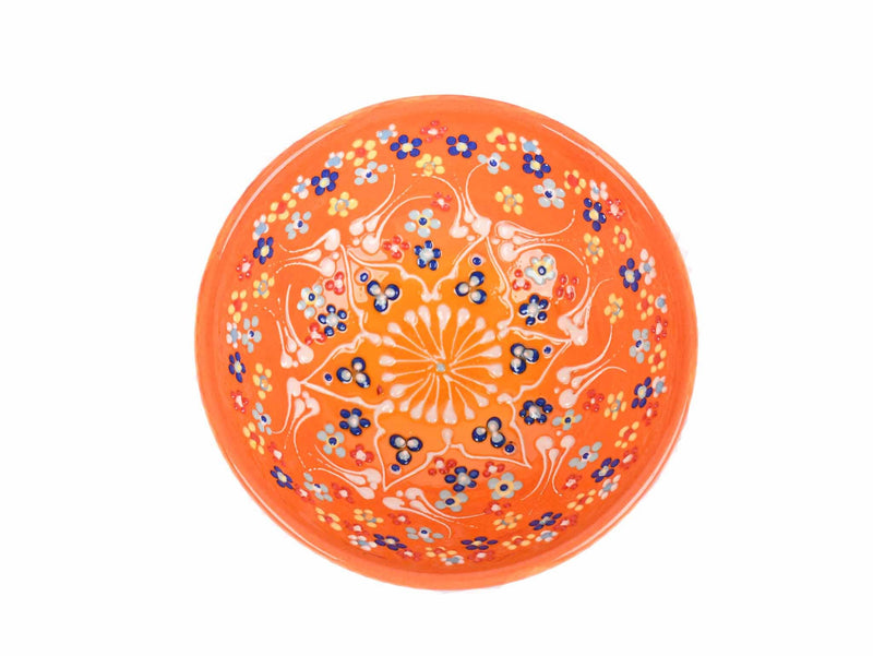 10 cm Turkish Bowls Dantel Collection Orange Ceramic Sydney Grand Bazaar 3 