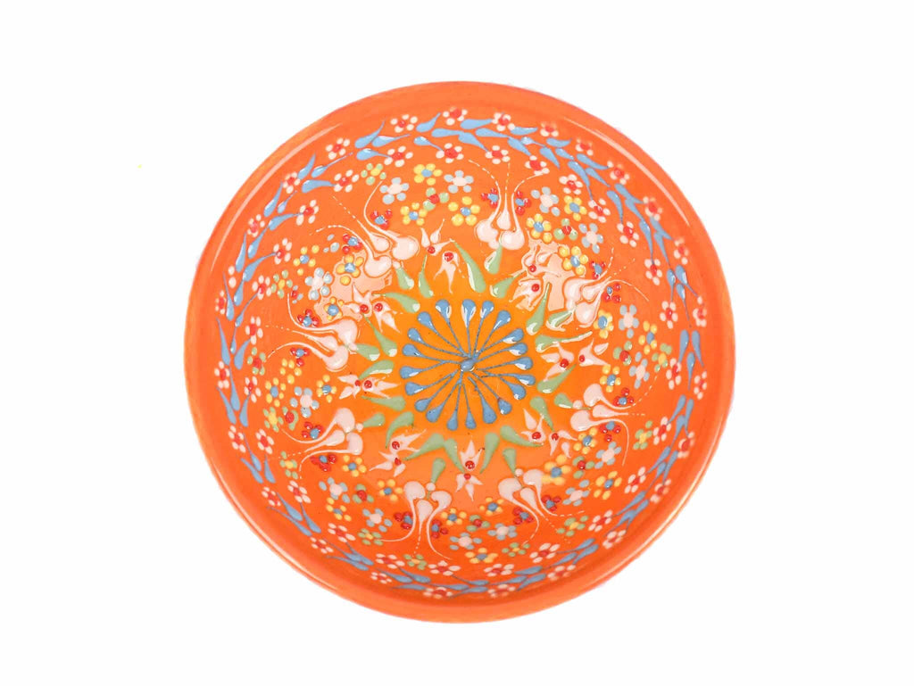 10 cm Turkish Bowls Dantel Collection Orange Ceramic Sydney Grand Bazaar 1 