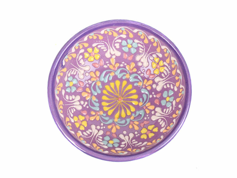 10 cm Turkish Bowls Dantel Collection Purple Ceramic Sydney Grand Bazaar 10 