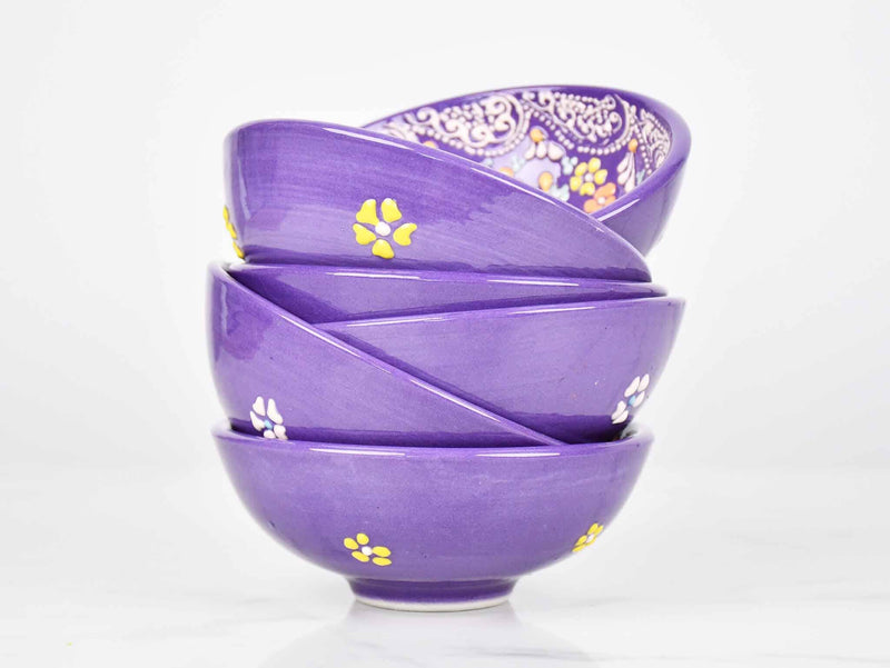 10 cm Turkish Bowls Dantel Collection Purple Ceramic Sydney Grand Bazaar 