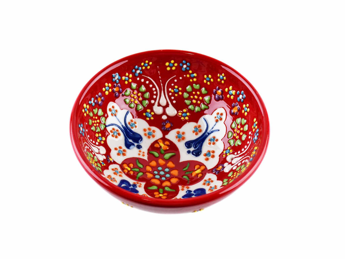 10 cm Turkish Bowls Dantel Collection Red Ceramic Sydney Grand Bazaar 8 