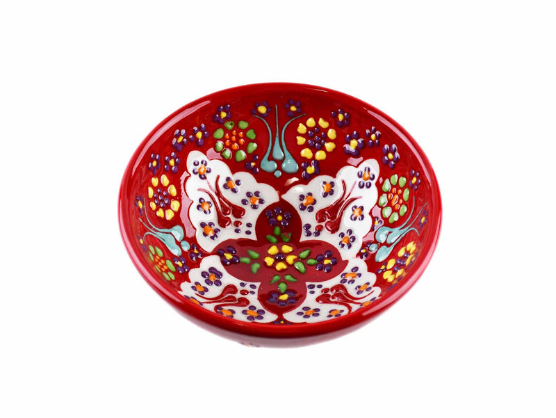 10 cm Turkish Bowls Dantel Collection Red Ceramic Sydney Grand Bazaar 10 