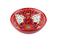 10 cm Turkish Bowls Dantel Collection Red Ceramic Sydney Grand Bazaar 1 