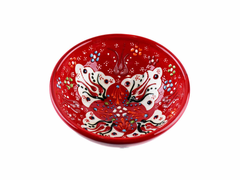 10 cm Turkish Bowls Dantel Collection Red Ceramic Sydney Grand Bazaar 4 