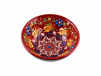 10 cm Turkish Bowls Dantel Collection Red Ceramic Sydney Grand Bazaar 24 