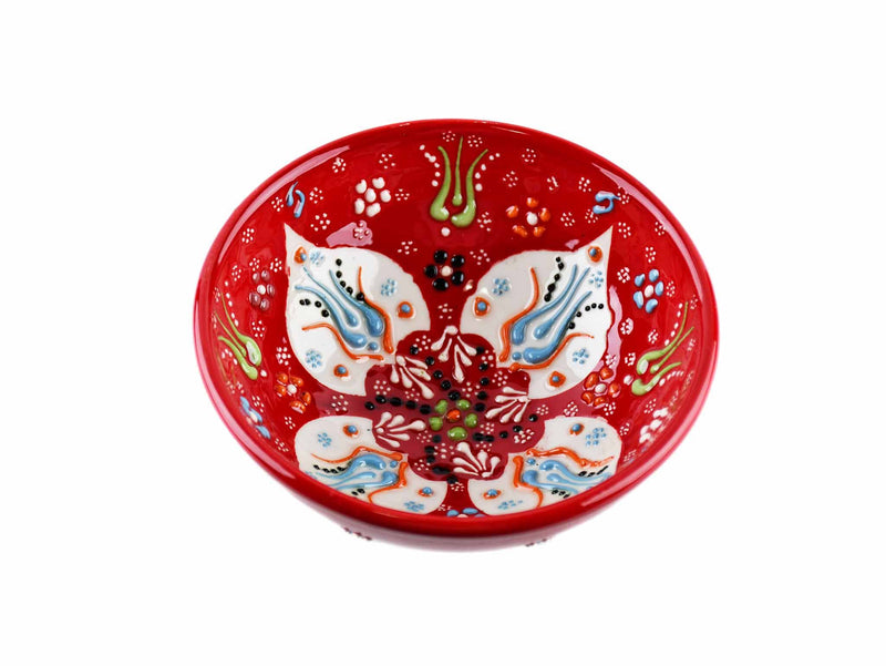 10 cm Turkish Bowls Dantel Collection Red Ceramic Sydney Grand Bazaar 11 