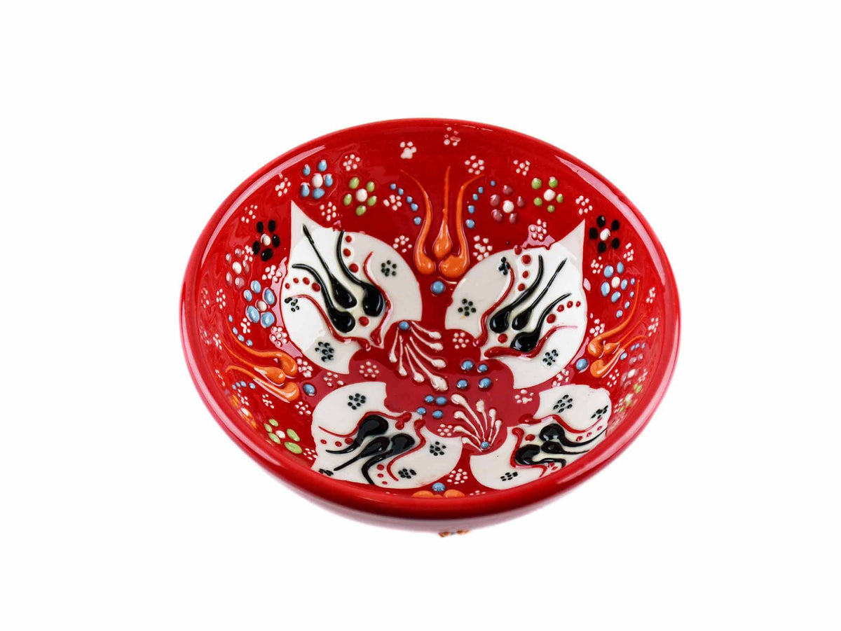 10 cm Turkish Bowls Dantel Collection Red Ceramic Sydney Grand Bazaar 9 