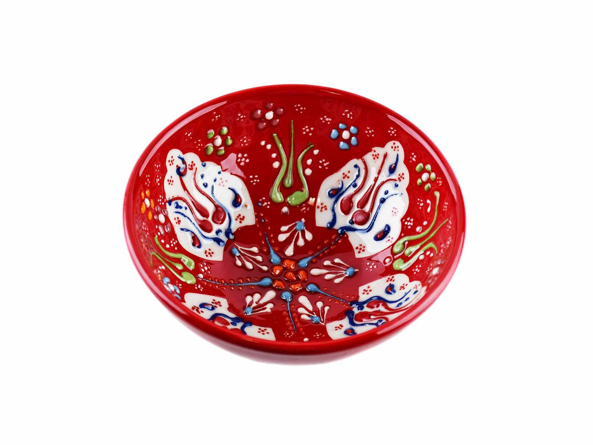 10 cm Turkish Bowls Dantel Collection Red Ceramic Sydney Grand Bazaar 7 