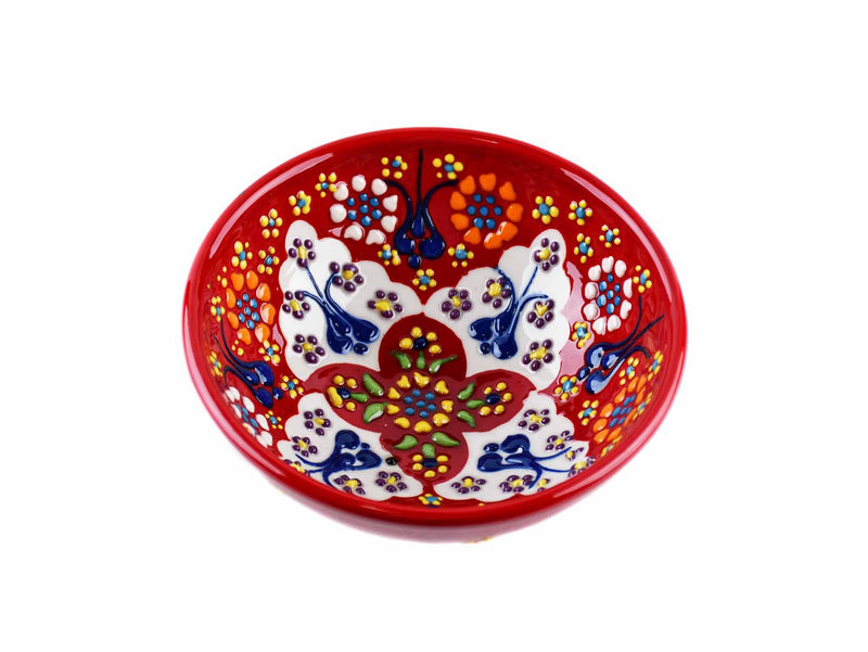10 cm Turkish Bowls Dantel Collection Red Ceramic Sydney Grand Bazaar 3 
