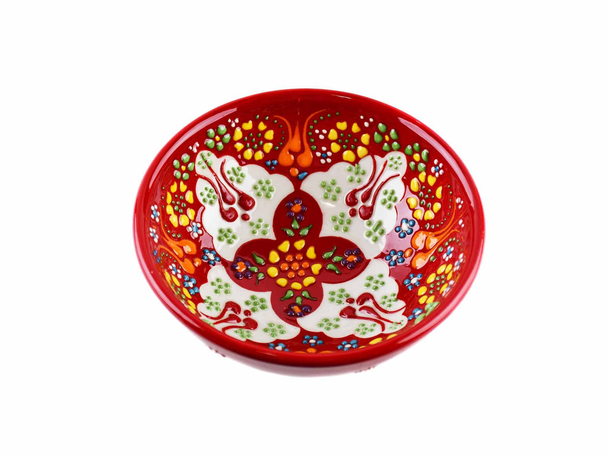 10 cm Turkish Bowls Dantel Collection Red Ceramic Sydney Grand Bazaar 2 