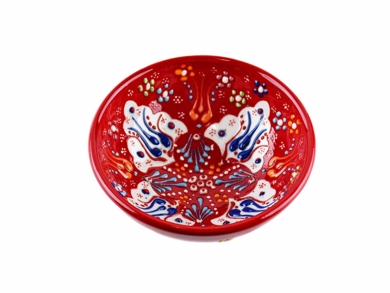 10 cm Turkish Bowls Dantel Collection Red Ceramic Sydney Grand Bazaar 12 