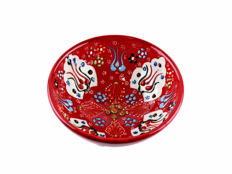 10 cm Turkish Bowls Dantel Collection Red Ceramic Sydney Grand Bazaar 5 