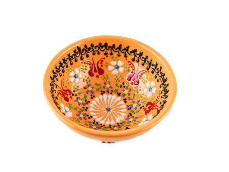 10 cm Turkish Bowls Dantel Collection Yellow Ceramic Sydney Grand Bazaar 10 