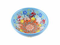 10 cm Turkish Bowls Dantel New Collection Light Blue Ceramic Sydney Grand Bazaar 9 