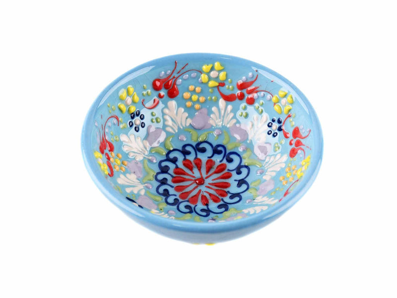 10 cm Turkish Bowls Dantel New Collection Light Blue Ceramic Sydney Grand Bazaar 3 