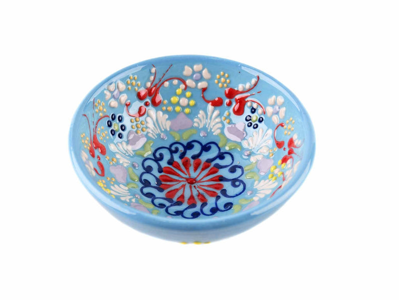 10 cm Turkish Bowls Dantel New Collection Light Blue Ceramic Sydney Grand Bazaar 1 