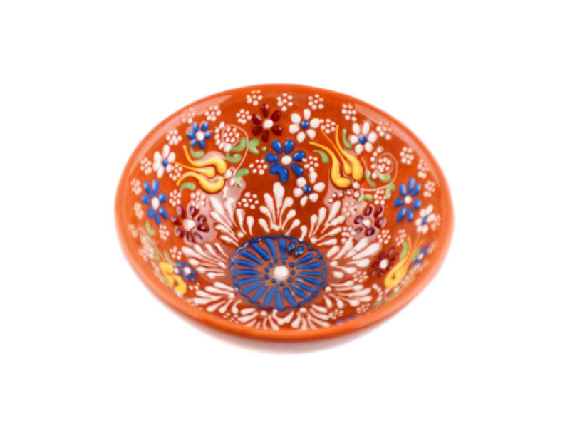 10 cm Turkish Bowls Dantel New Collection Orange Ceramic Sydney Grand Bazaar 4 