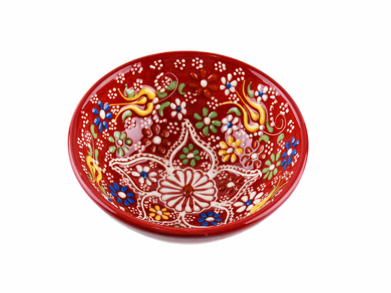 10 cm Turkish Bowls Dantel New Collection Red Ceramic Sydney Grand Bazaar 2 