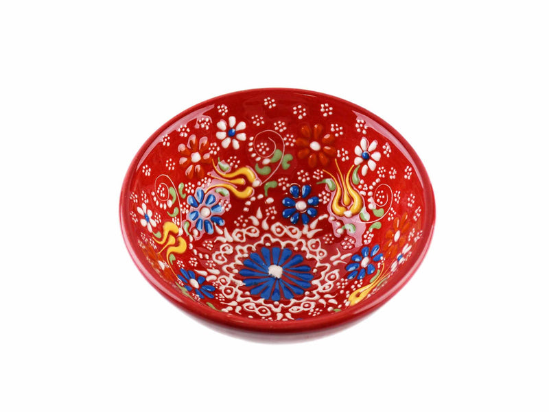10 cm Turkish Bowls Dantel New Collection Red Ceramic Sydney Grand Bazaar 12 