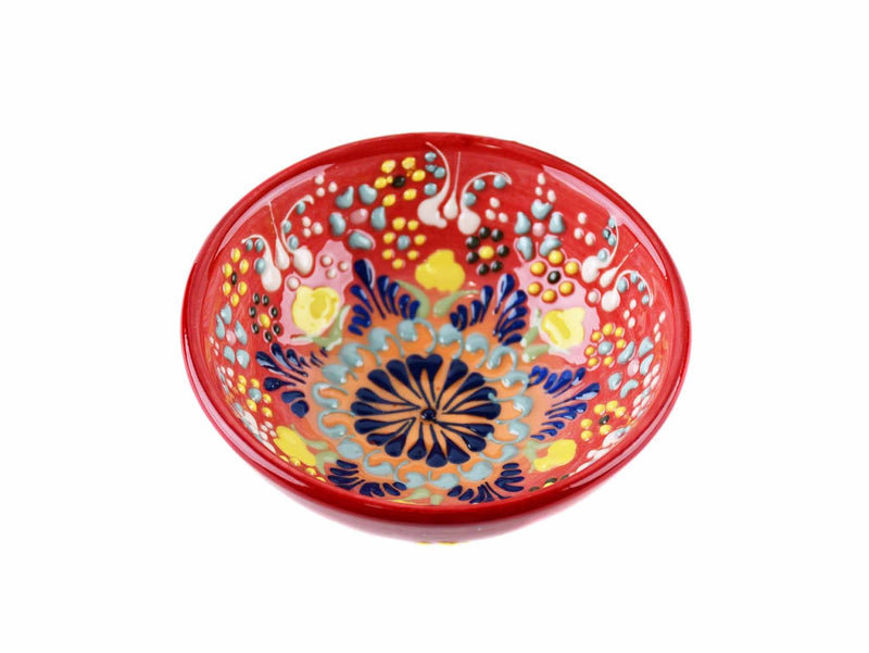 10 cm Turkish Bowls Dantel New Collection Red Ceramic Sydney Grand Bazaar 10 
