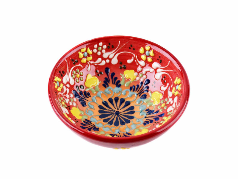 10 cm Turkish Bowls Dantel New Collection Red Ceramic Sydney Grand Bazaar 11 