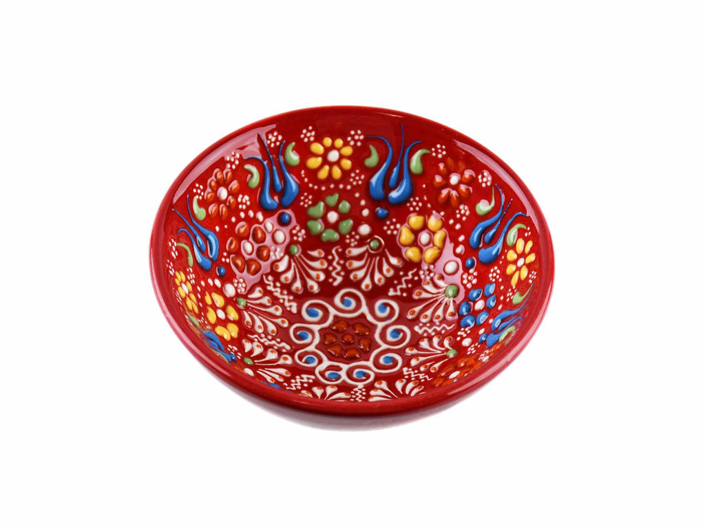 10 cm Turkish Bowls Dantel New Collection Red Ceramic Sydney Grand Bazaar 1 