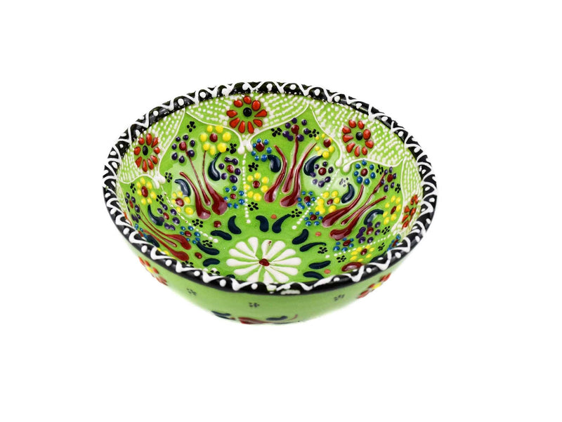 10 cm Turkish Bowls Dantel Nimet Collection Light Green Ceramic Sydney Grand Bazaar 10 