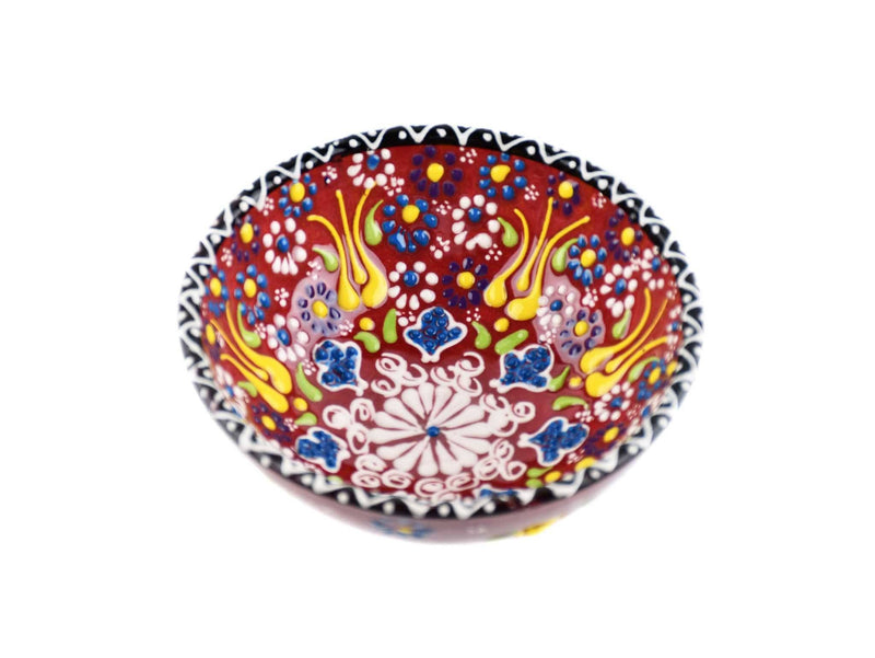 10 cm Turkish Bowls Dantel Nimet Collection Red Ceramic Sydney Grand Bazaar 3 