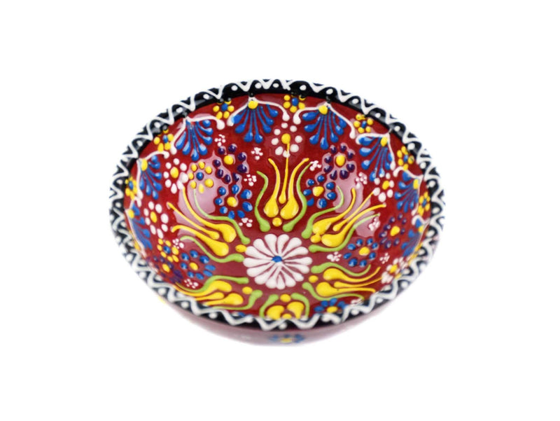 10 cm Turkish Bowls Dantel Nimet Collection Red Ceramic Sydney Grand Bazaar 12 