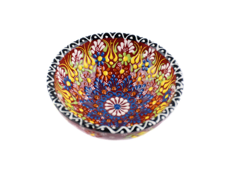10 cm Turkish Bowls Dantel Nimet Collection Red Ceramic Sydney Grand Bazaar 10 