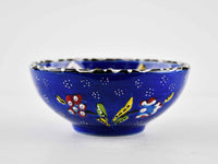 10 cm Turkish Bowls Flower Collection Blue Ceramic Sydney Grand Bazaar 