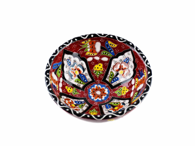 10 cm Turkish Bowls Flower Collection Burgundy Ceramic Sydney Grand Bazaar 3 