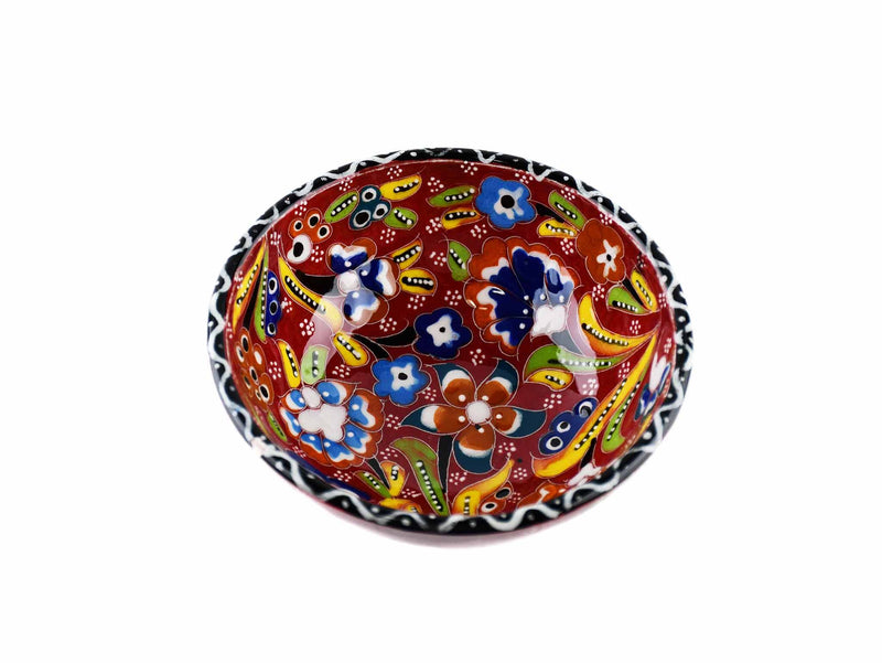 10 cm Turkish Bowls Flower Collection Burgundy Ceramic Sydney Grand Bazaar 6 