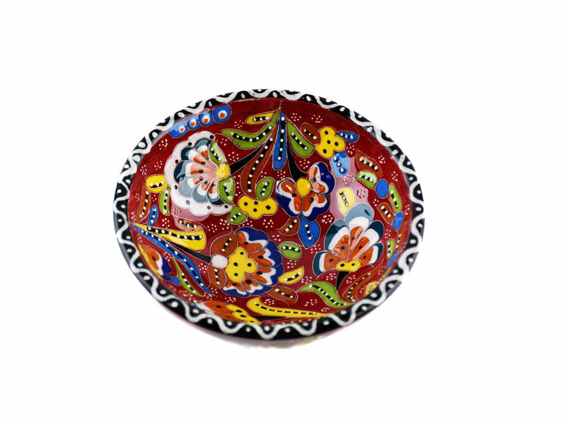 10 cm Turkish Bowls Flower Collection Burgundy Ceramic Sydney Grand Bazaar 5 
