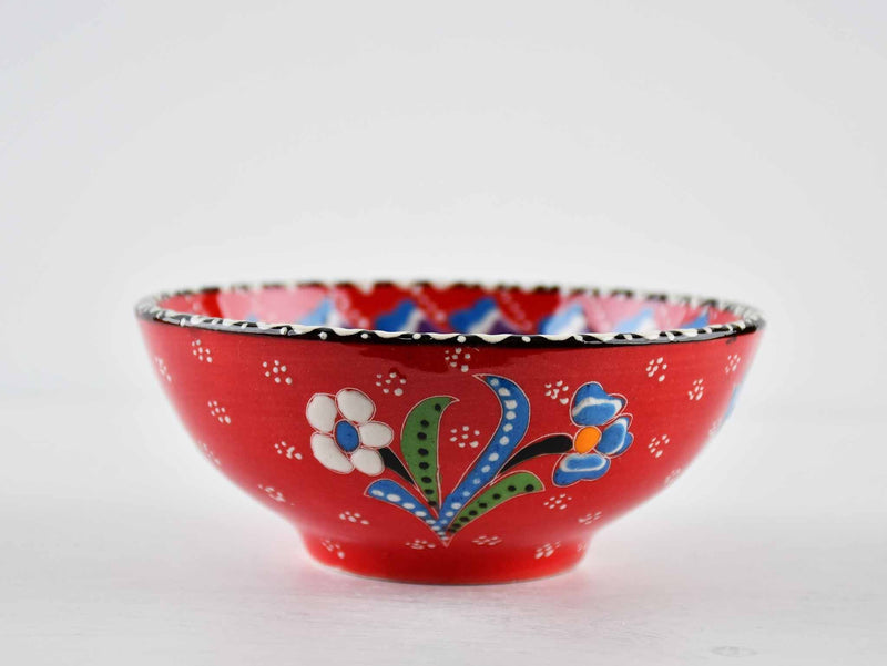 10 cm Turkish Bowls Flower Collection Red Ceramic Sydney Grand Bazaar 
