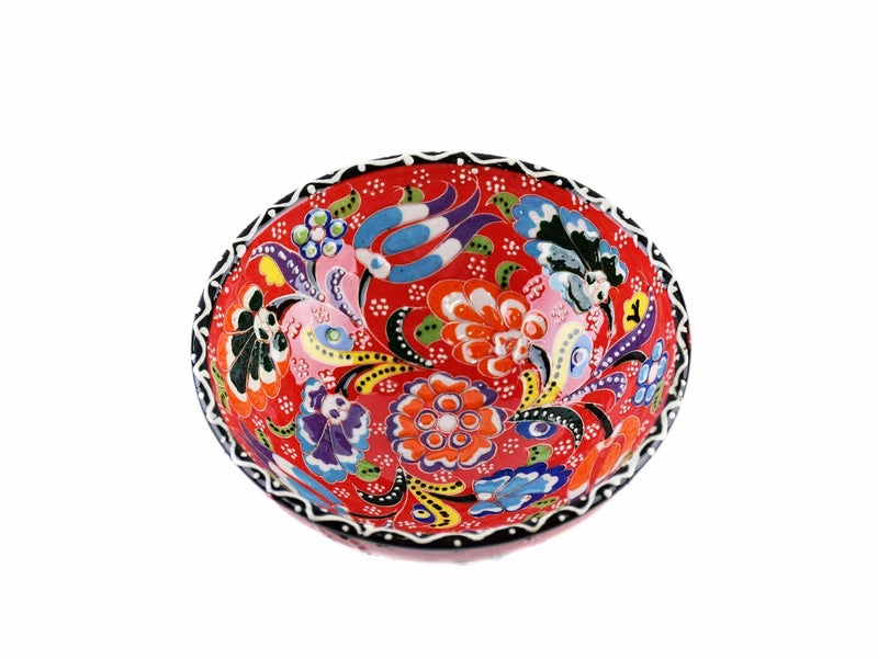 10 cm Turkish Bowls Flower Collection Red Ceramic Sydney Grand Bazaar 10 
