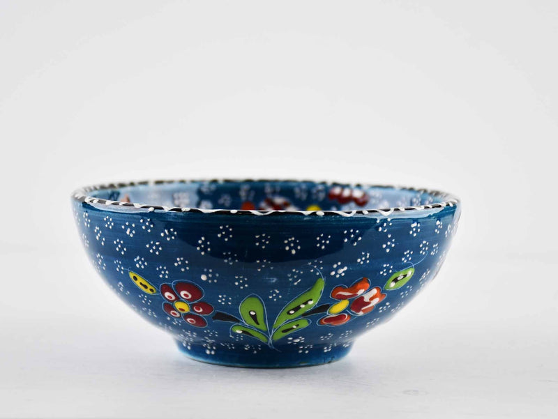 10 cm Turkish Bowls Flower Collection Teal Green Ceramic Sydney Grand Bazaar 