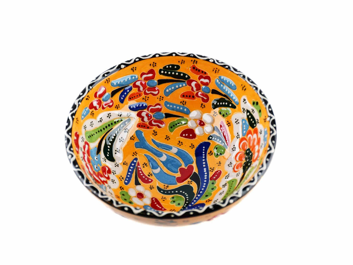 10 cm Turkish Bowls Flower Collection Yellow Ceramic Sydney Grand Bazaar 2 