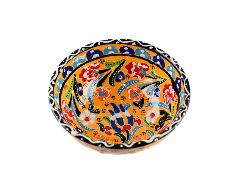 10 cm Turkish Bowls Flower Collection Yellow Ceramic Sydney Grand Bazaar 3 