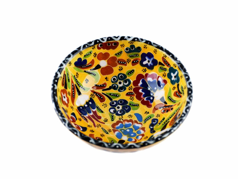 10 cm Turkish Bowls Flower Collection Yellow Ceramic Sydney Grand Bazaar 5 