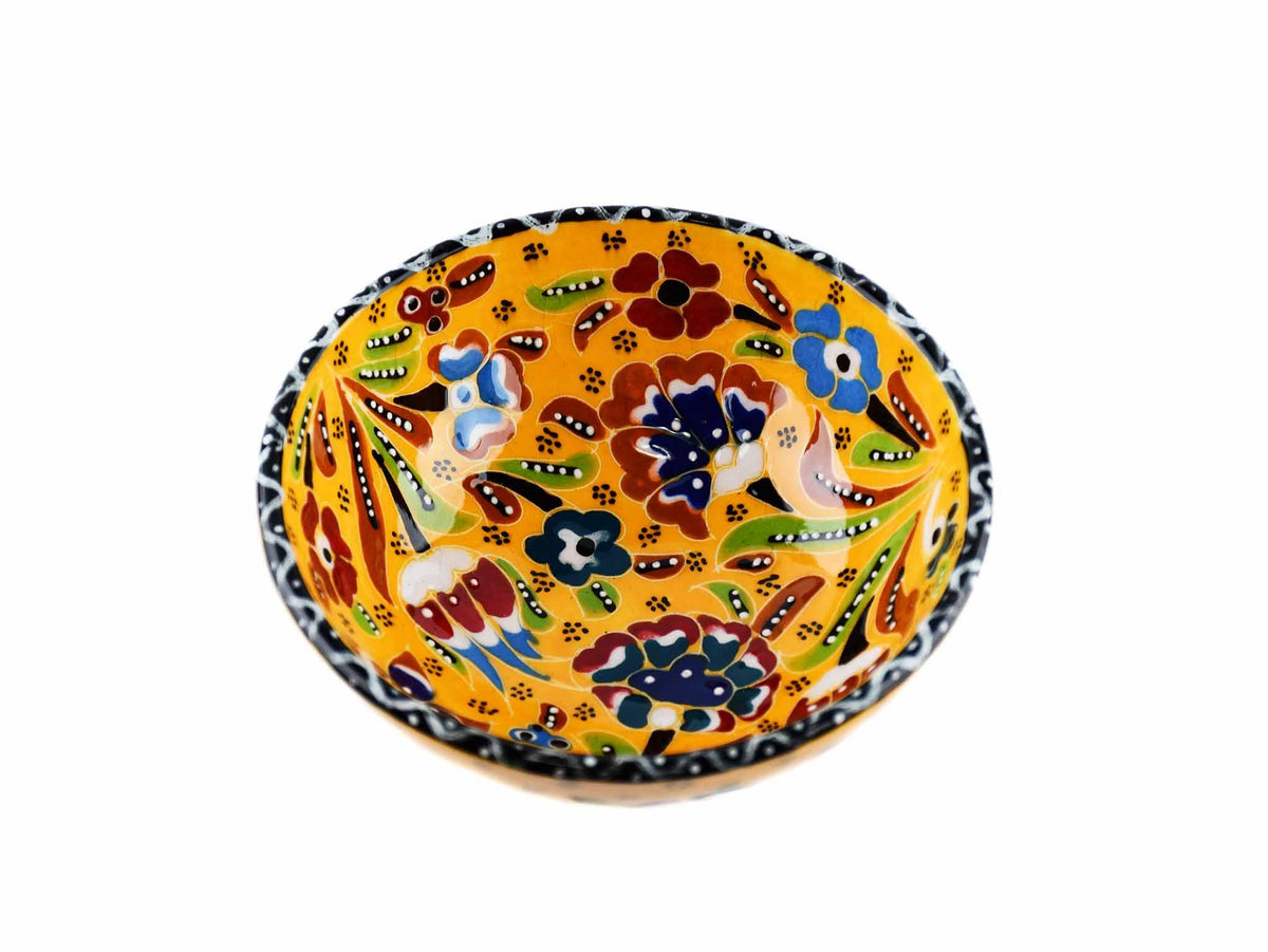 10 cm Turkish Bowls Flower Collection Yellow Ceramic Sydney Grand Bazaar 4 