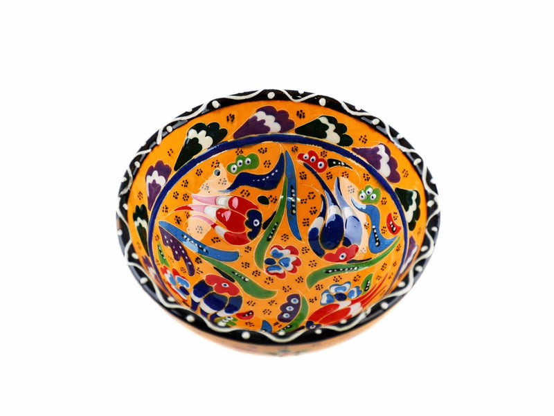 10 cm Turkish Bowls Flower Collection Yellow Ceramic Sydney Grand Bazaar 15 