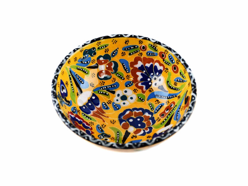 10 cm Turkish Bowls Flower Collection Yellow Ceramic Sydney Grand Bazaar 9 