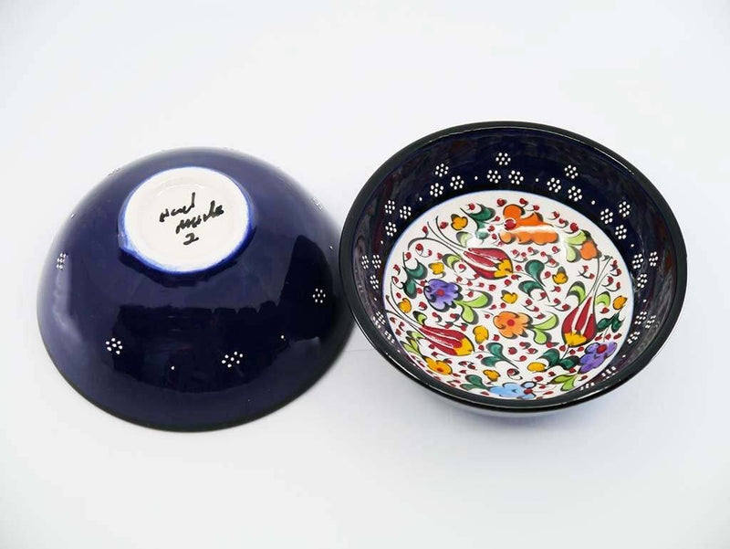 10 cm Turkish Bowls Millennium Collection Dark Blue Ceramic Sydney Grand Bazaar 