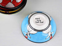 10 cm Turkish Bowls Whirling Dervish Turquoise Ceramic Sydney Grand Bazaar 
