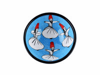 10 cm Turkish Bowls Whirling Dervish Turquoise Ceramic Sydney Grand Bazaar 