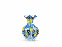 10 cm Turkish Ceramic Vase Dantel Light Blue Ceramic Sydney Grand Bazaar Design 3 