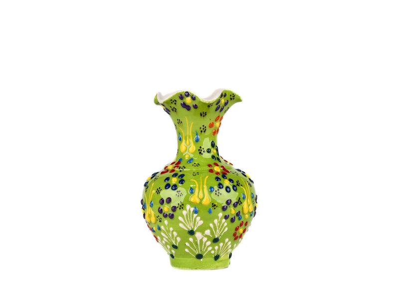 10 cm Turkish Ceramic Vase Dantel Light Green Ceramic Sydney Grand Bazaar Design 2 
